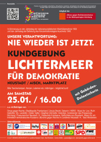 Ein LichterMeer für Demokratie